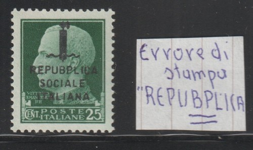 1944 rsi variety - rsi, overprint