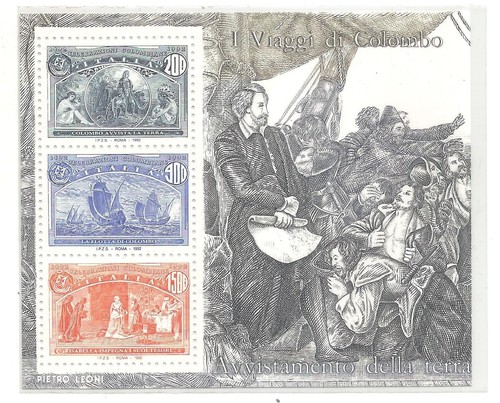 Italy 1992 colombo - 1992, bf