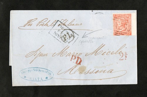 Malta letter 1867 - -,