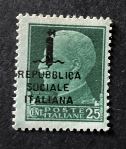 Variety rsi cent - 25, overprint