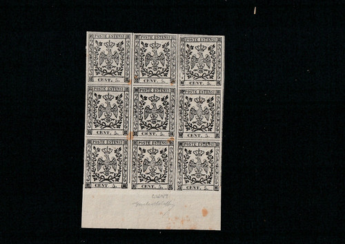 1852 modena saggi rare - saggi,, block