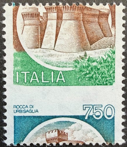 Italy 1990 castles 750 - 750, lire